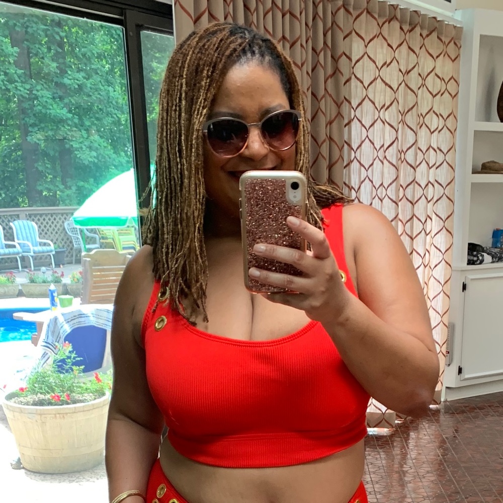 GabiFresh Capture High Waist Underwire Red Bikini